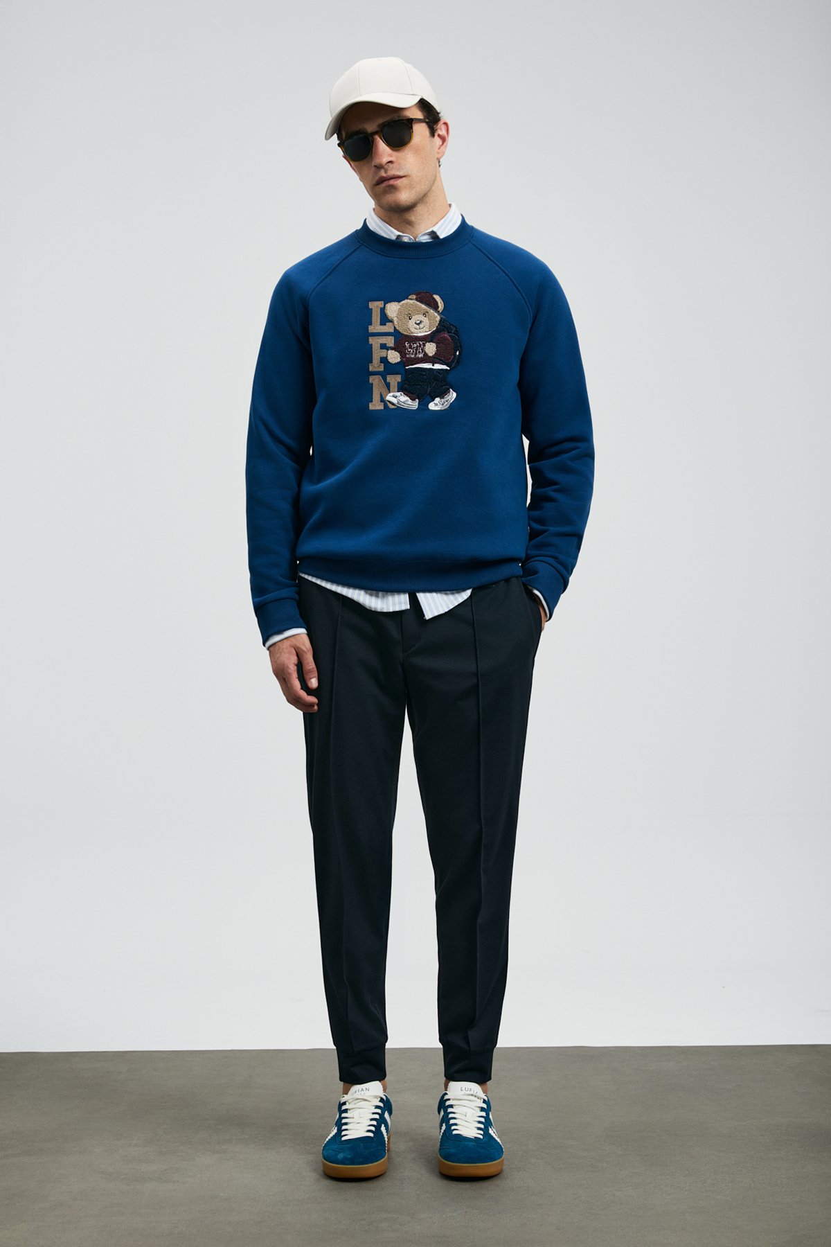 Pıto Jogger Pants Slim Fit Navy Blue - LUFIAN