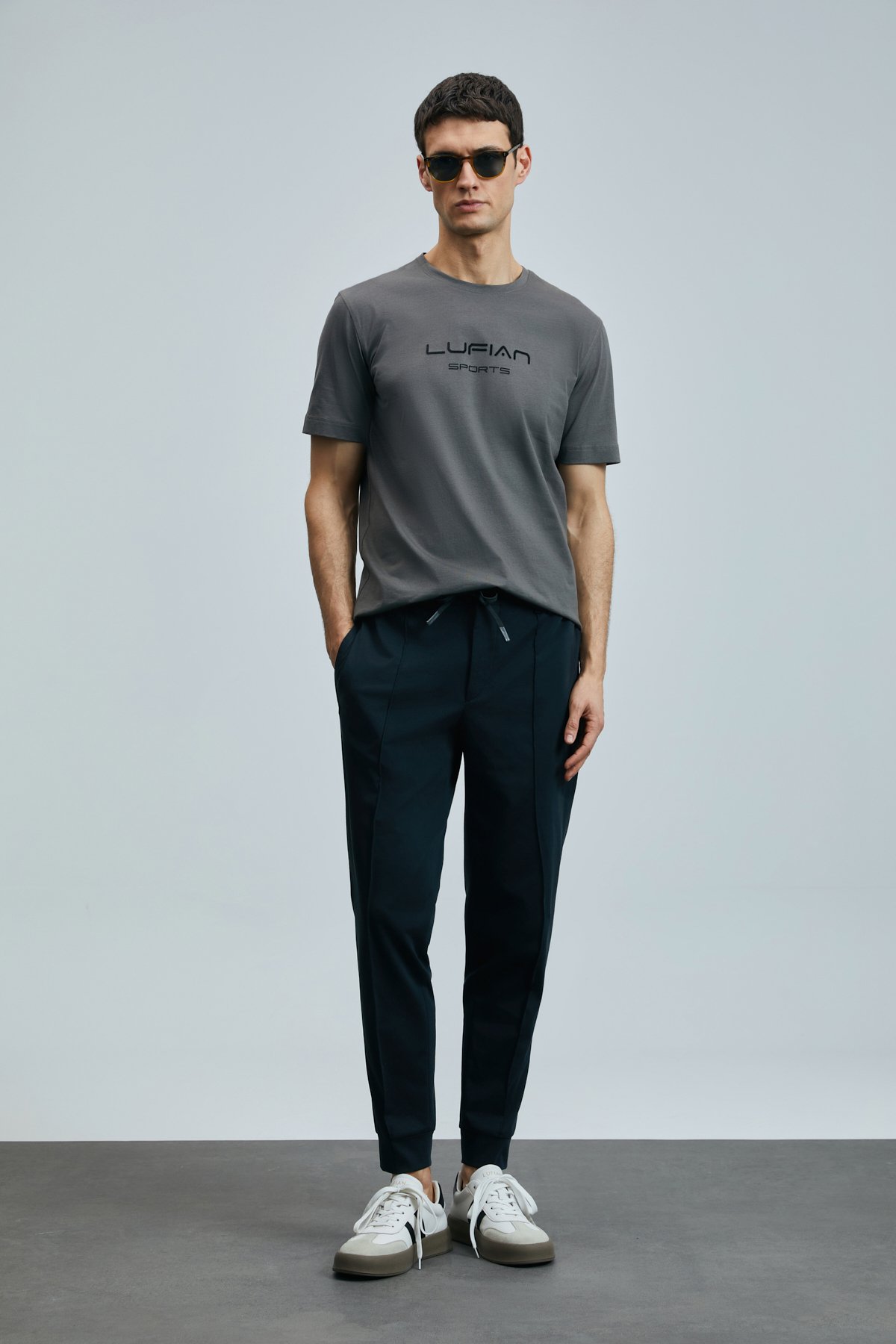 Pıto Smart Men's Chino Pants Slim Fit Black - LUFIAN