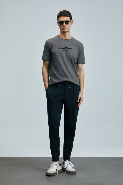 Pıto Smart Men's Chino Pants Slim Fit Black - LUFIAN