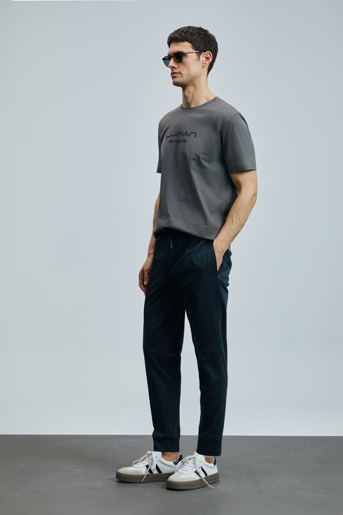 Pıto Smart Men's Chino Pants Slim Fit Black - LUFIAN