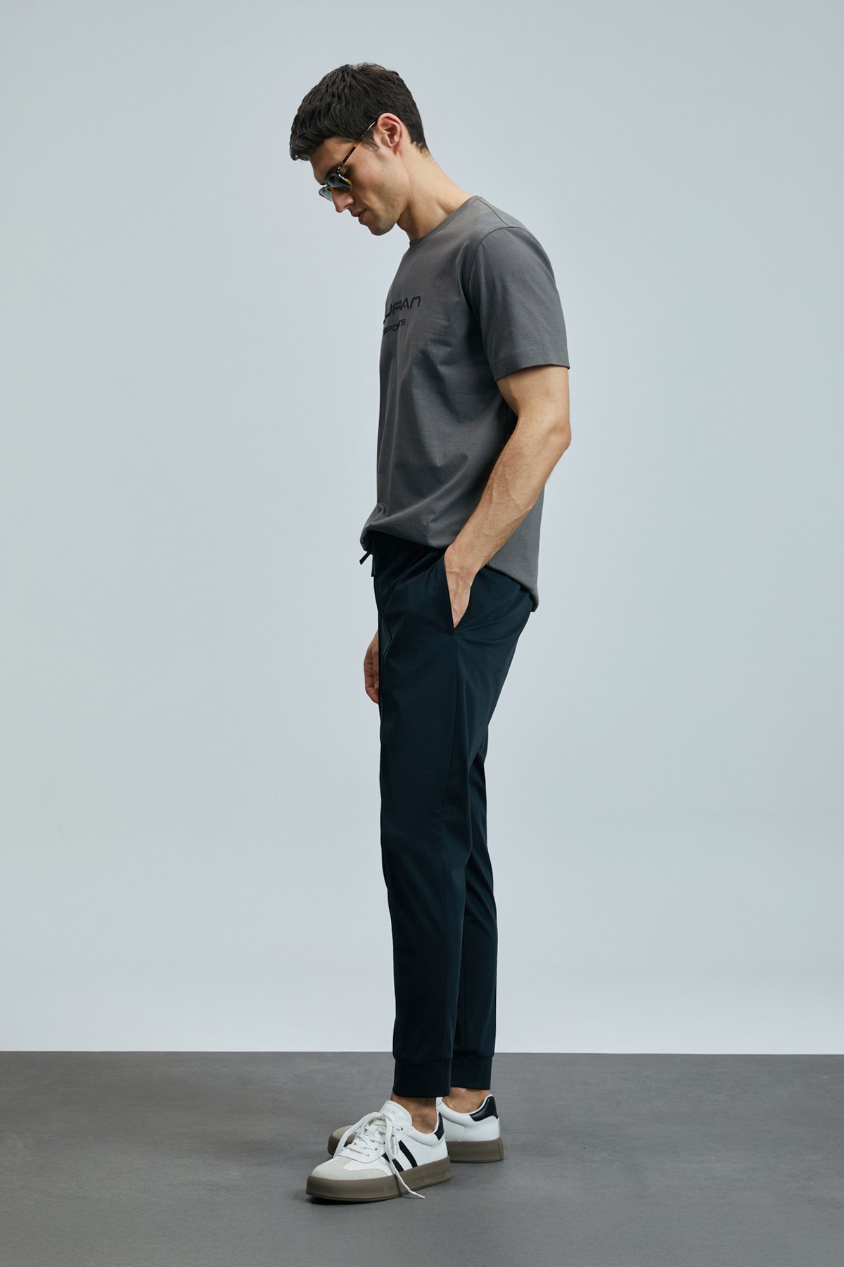Pıto Smart Men's Chino Pants Slim Fit Black - LUFIAN