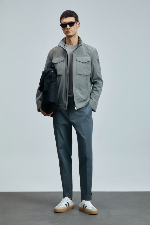Plus Smart Men's Chino Pants Slim Fit Green - LUFIAN