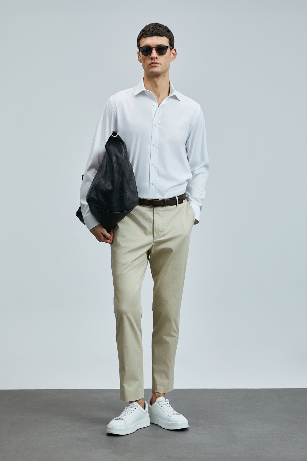 Plus Smart Mens Chino Pants Slım Fıt Camel - Lufian (1)