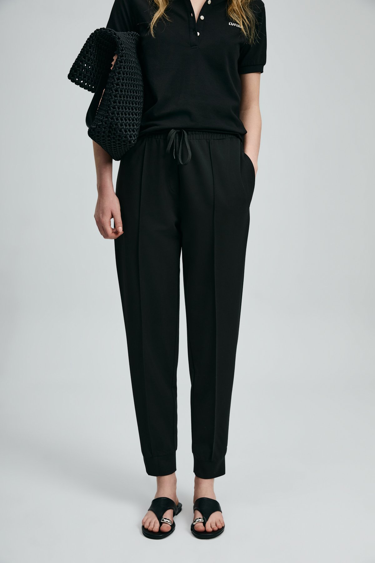 Porto Women's Trousers Black - LUFIAN (1)