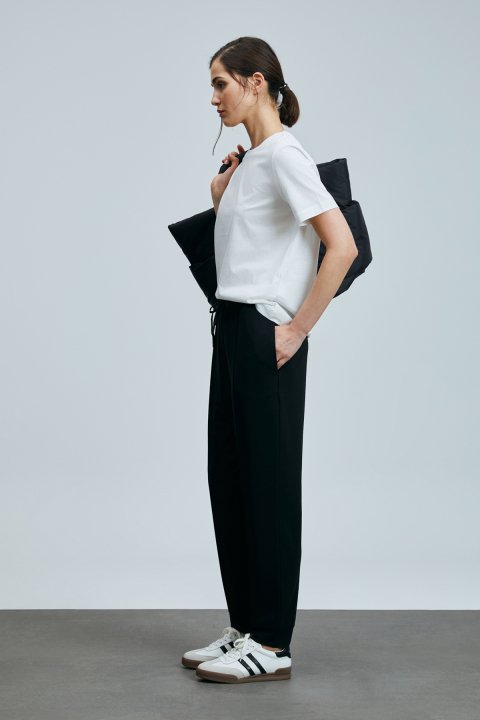 Porto Women's Trousers Black - LUFIAN