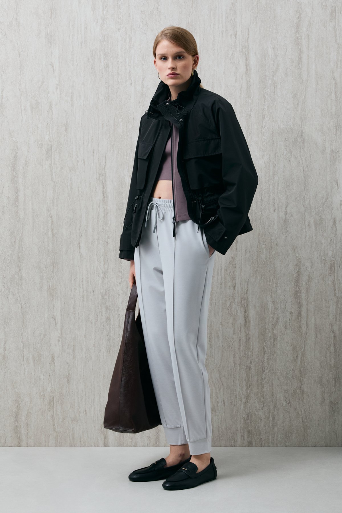 Porto Women's Trousers Ecru - LUFIAN