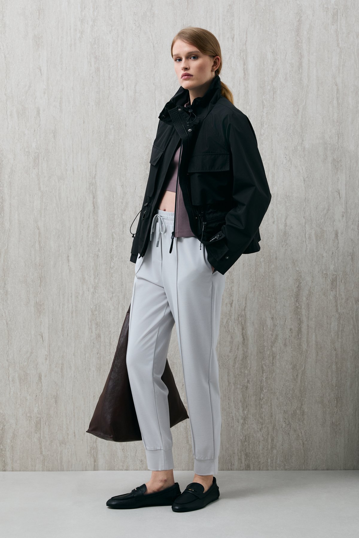 Porto Women's Trousers Ecru - LUFIAN
