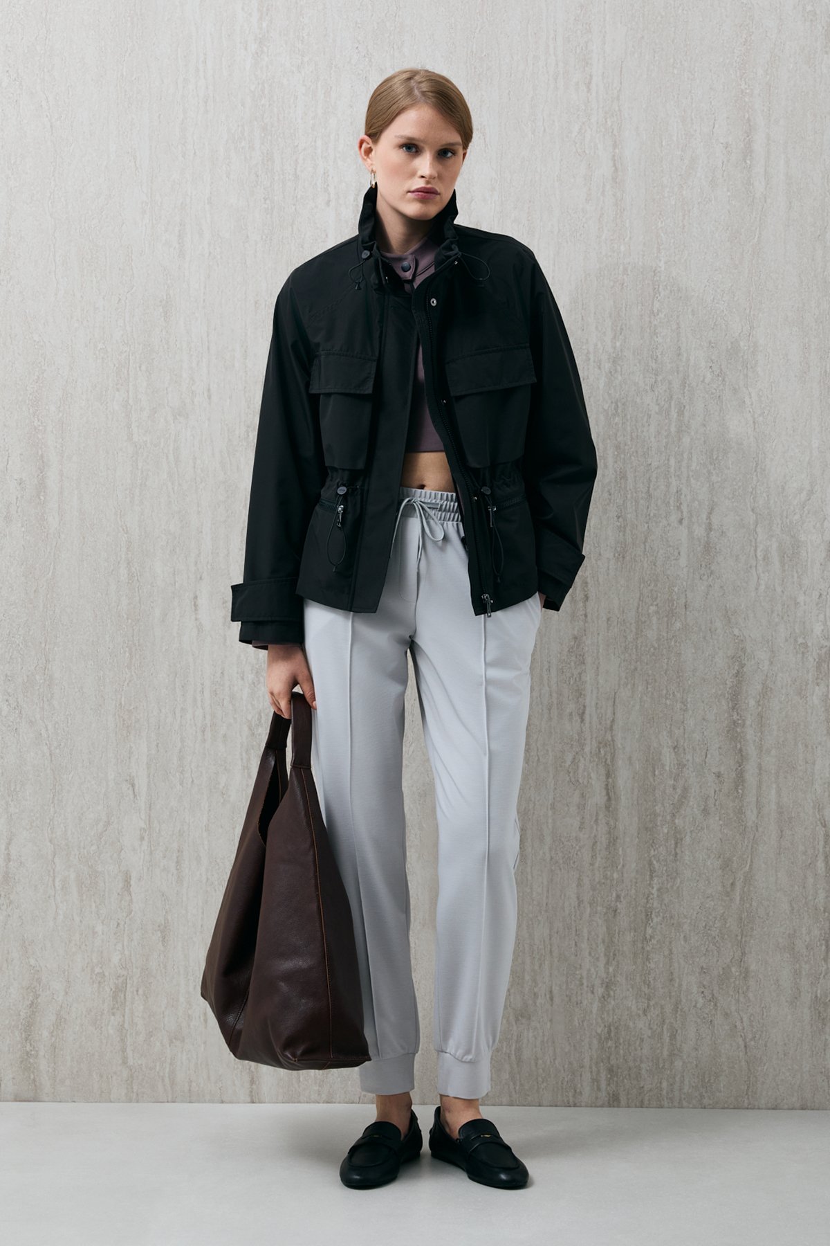 Porto Women's Trousers Ecru - LUFIAN
