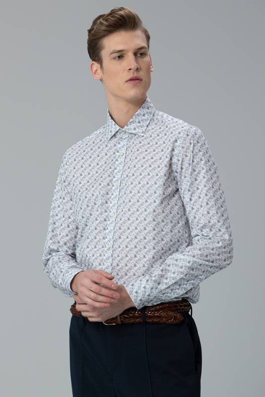 Proklos Mens Smart Shirt Slım Fıt Grey - 3