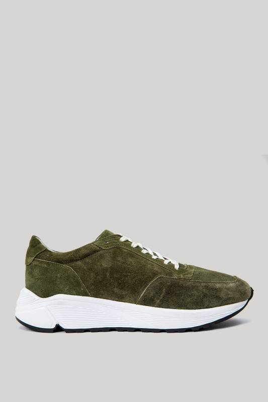 Prunella Leather Sneakers Khakı - 1