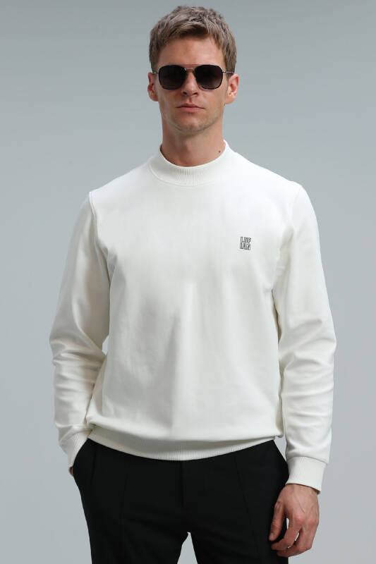 Randal Male Sweatshirt Off Whıte - 1