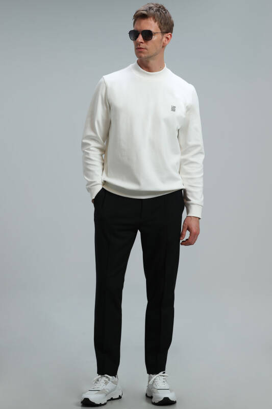 Randal Male Sweatshirt Off Whıte - 2