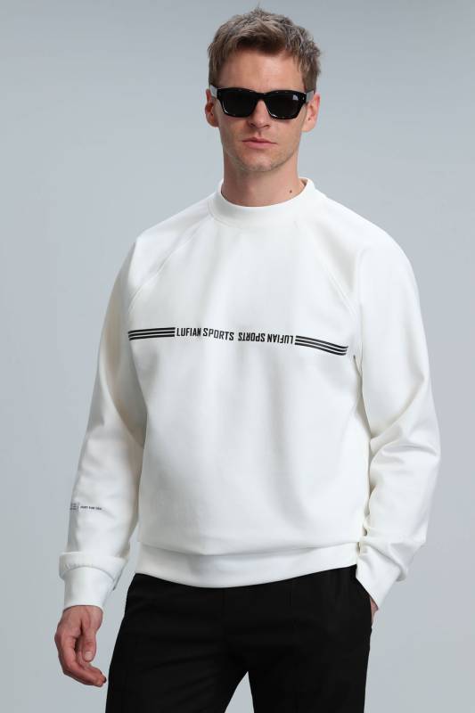 Range Male Sweatshirt Off Whıte - 1