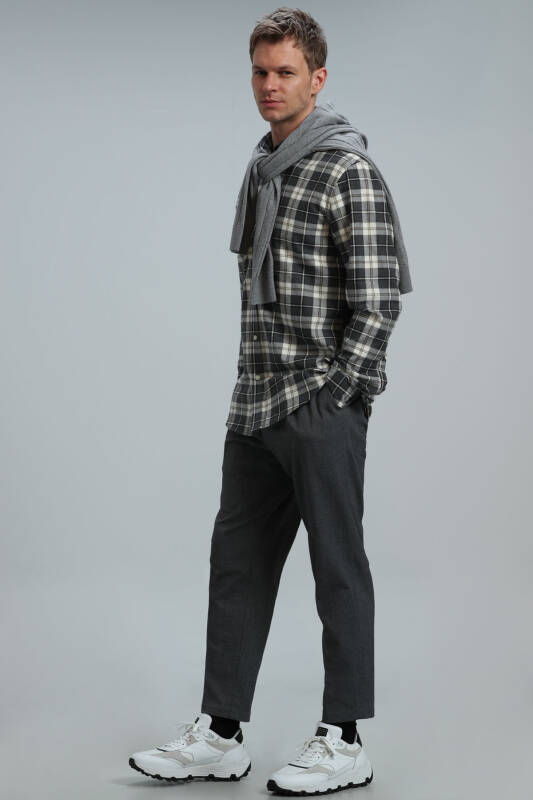 Red Men Basic Shirt Regular Fıt Grey - 4