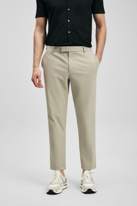 Remy Smart Men's Chino Pants Slim Fit Beige - LUFIAN (1)