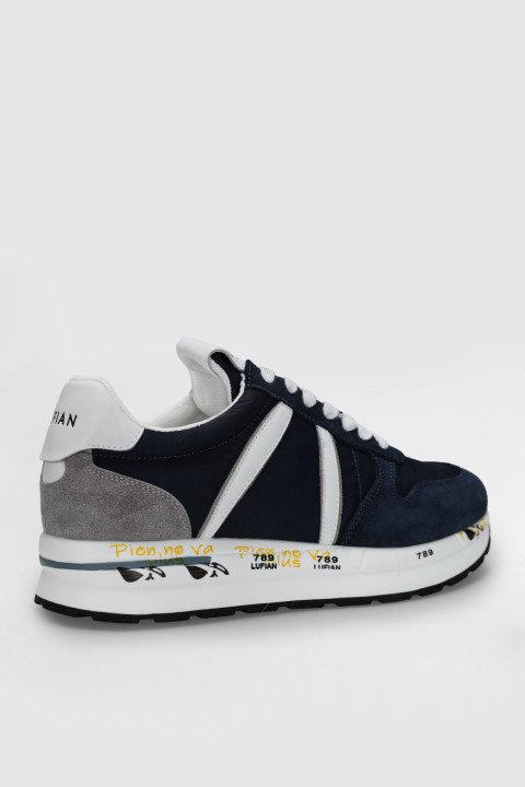 Rex Men's Sneaker Shoes Navy Blue - LUFIAN (1)