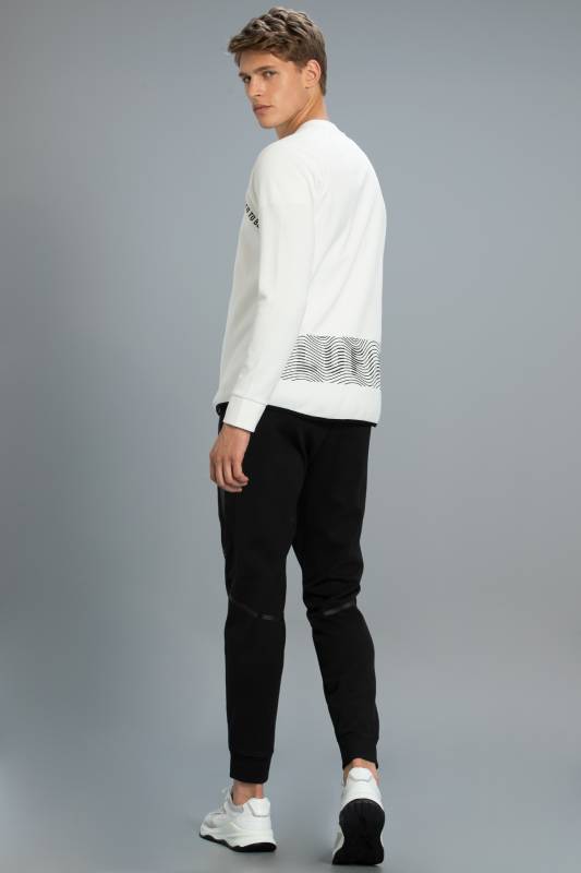 Rıch Male Sweatshirt Off Whıte - 5