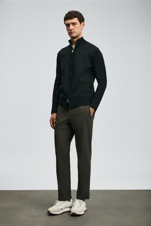 Enrıco Men's Cardigan Black - LUFIAN (1)