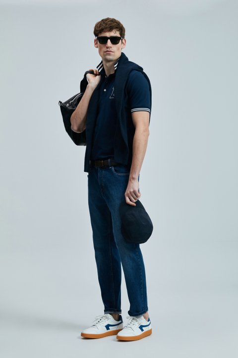 Enrıco Smart Jean Erkek Pantolon Regular Fit Mavi - Lufian