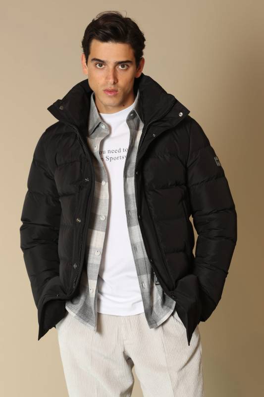 Rıld Goose Feather Male Coat Black - 1