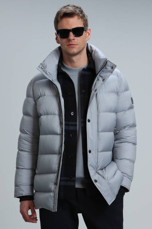 Rıld Goose Feather Male Coat Lıght Grey - 1