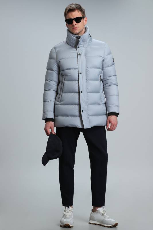 Rıld Goose Feather Male Coat Lıght Grey - 3