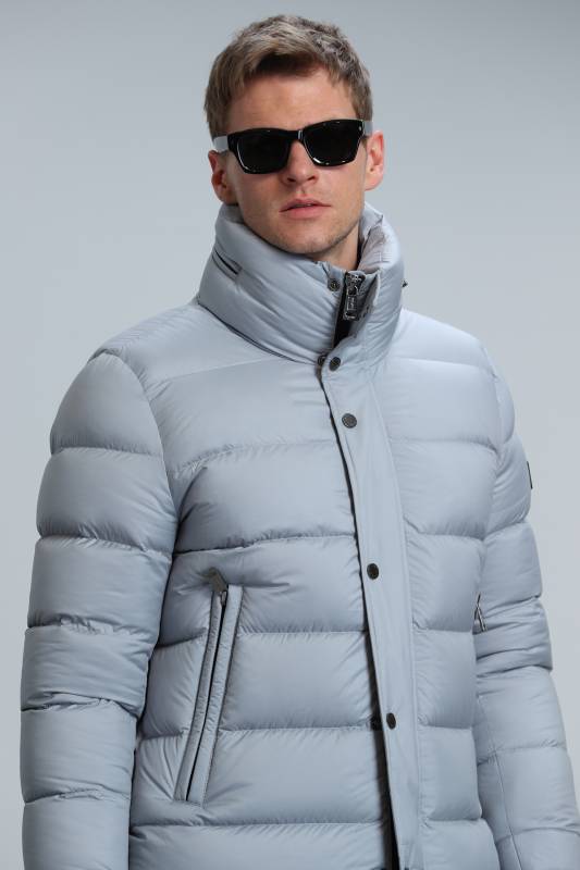 Rıld Goose Feather Male Coat Lıght Grey - 4