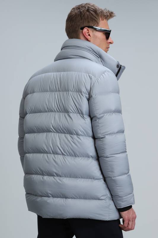 Rıld Goose Feather Male Coat Lıght Grey - 5