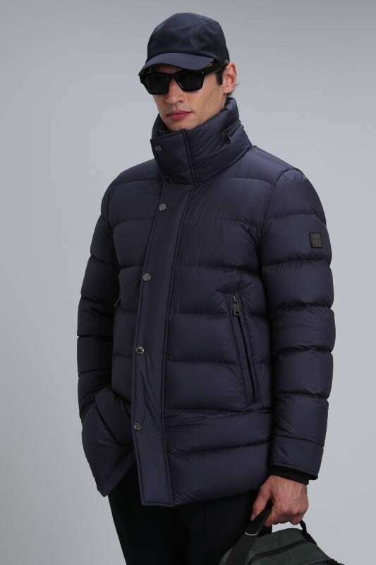 Rıld Goose Feather Male Coat Navy - 2