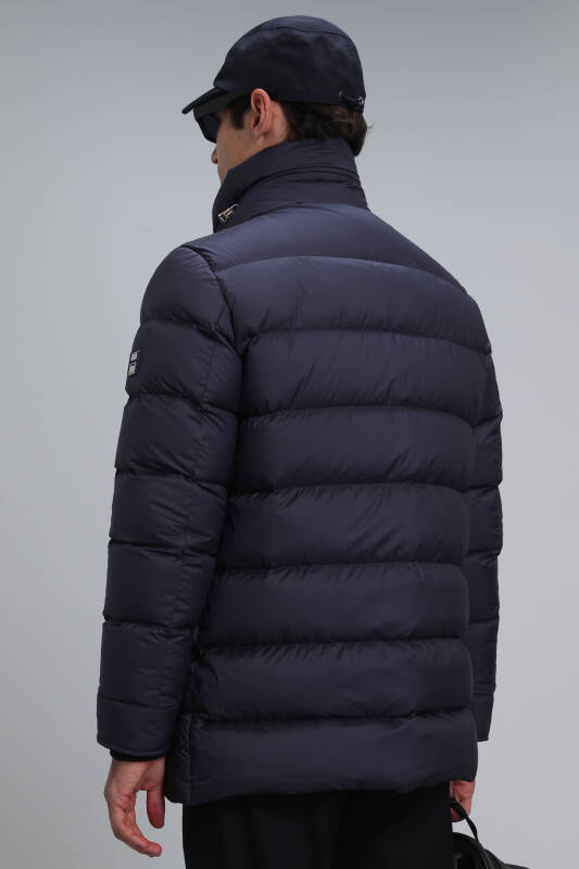 Rıld Goose Feather Male Coat Navy - 5