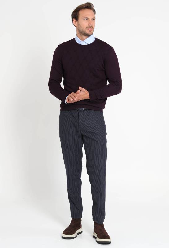 Rosa Mens Sweater Damson - 1