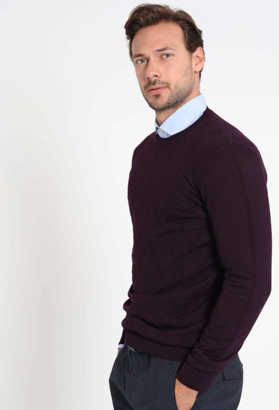 Rosa Mens Sweater Damson - 2