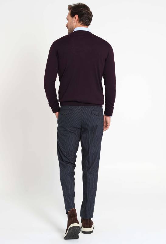 Rosa Mens Sweater Damson - 4