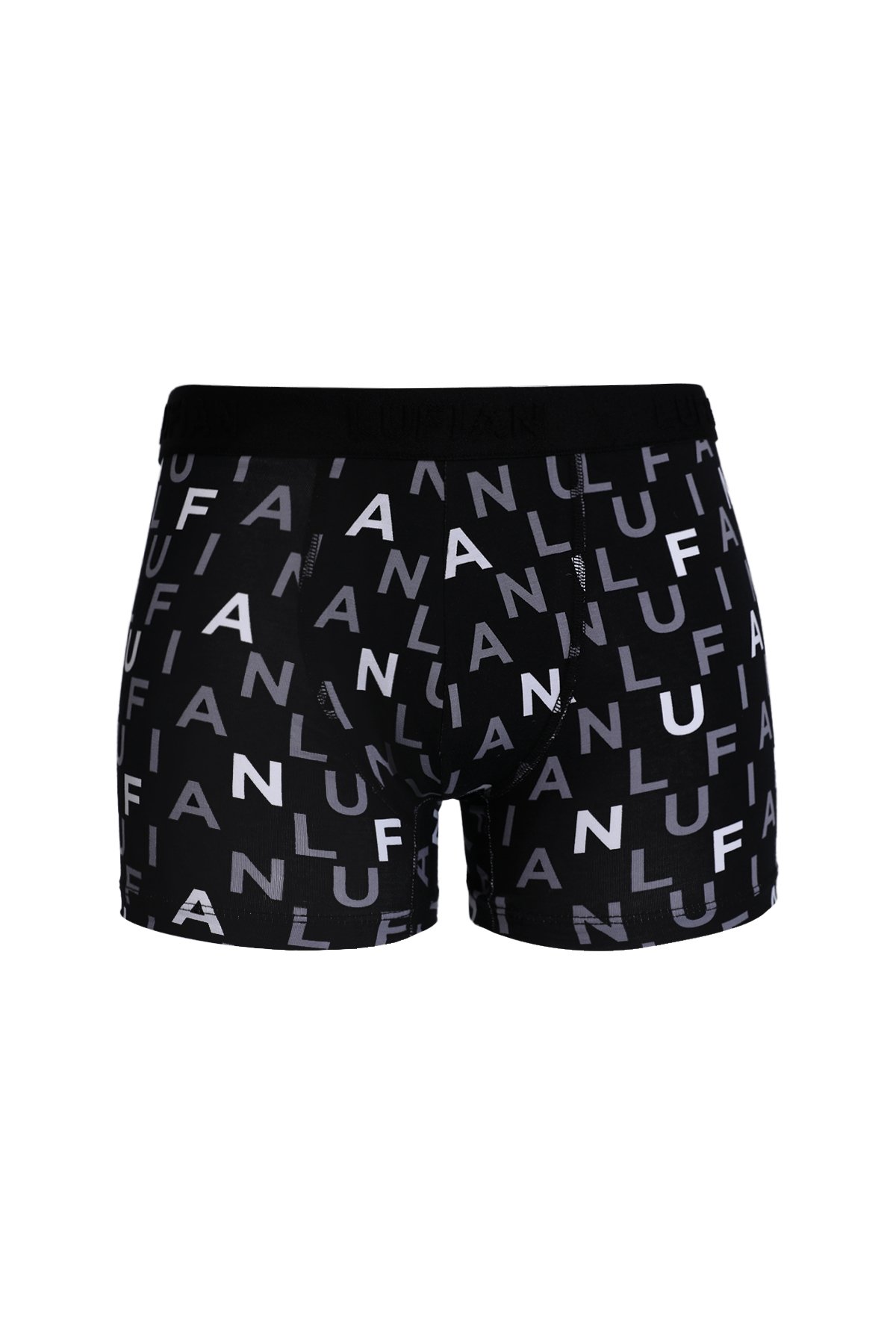 Rose Men's Cotton Boxer Black - LUFIAN