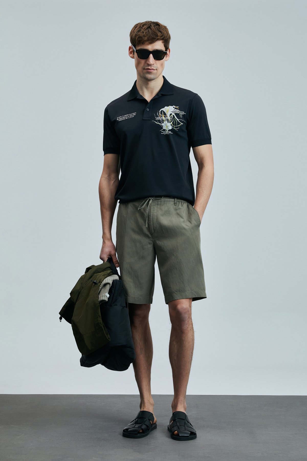 Ross Sports Mens Chino Shorts Slım Fıt Green - Lufian