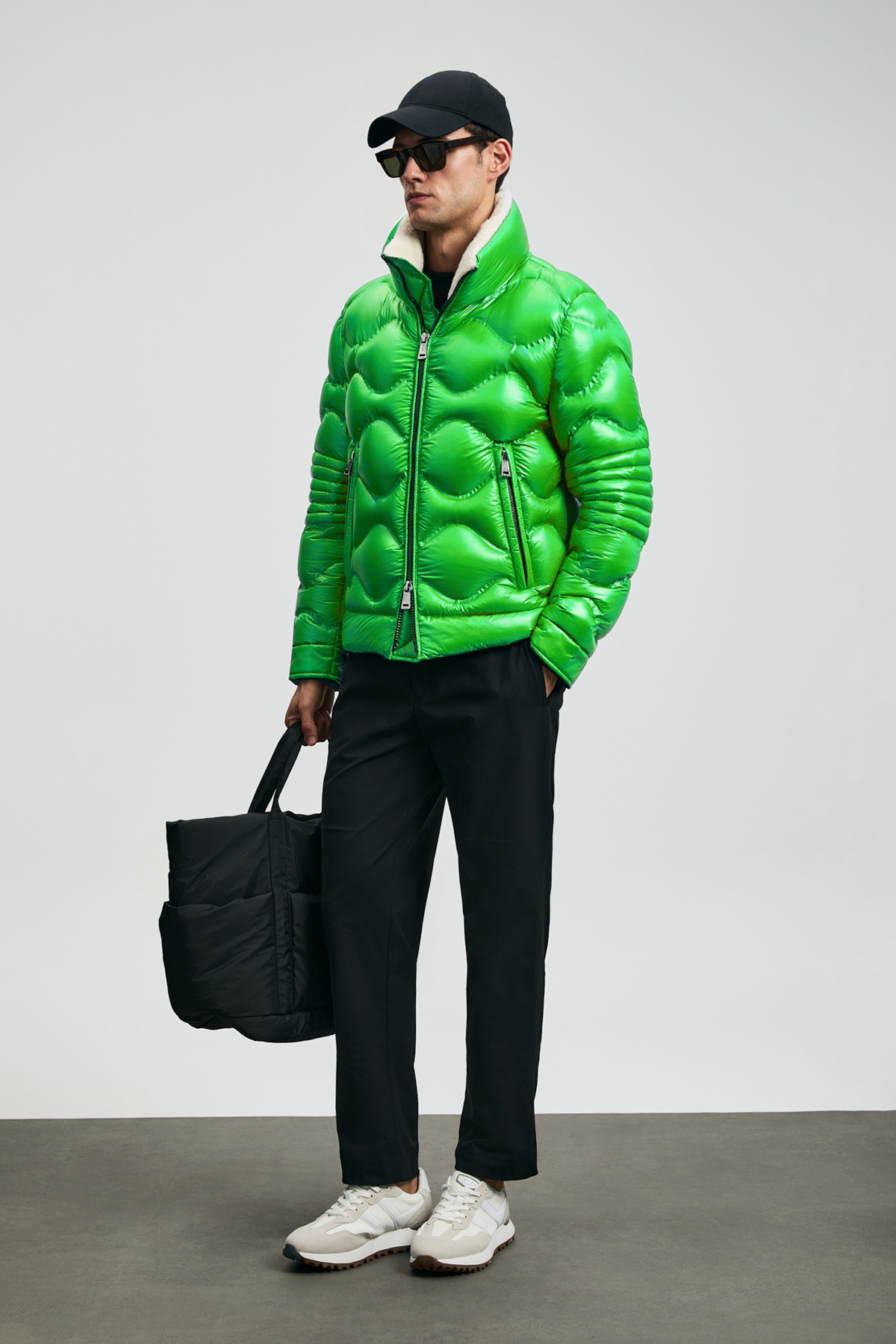 Goose Feather Male Coat Green - Lufian