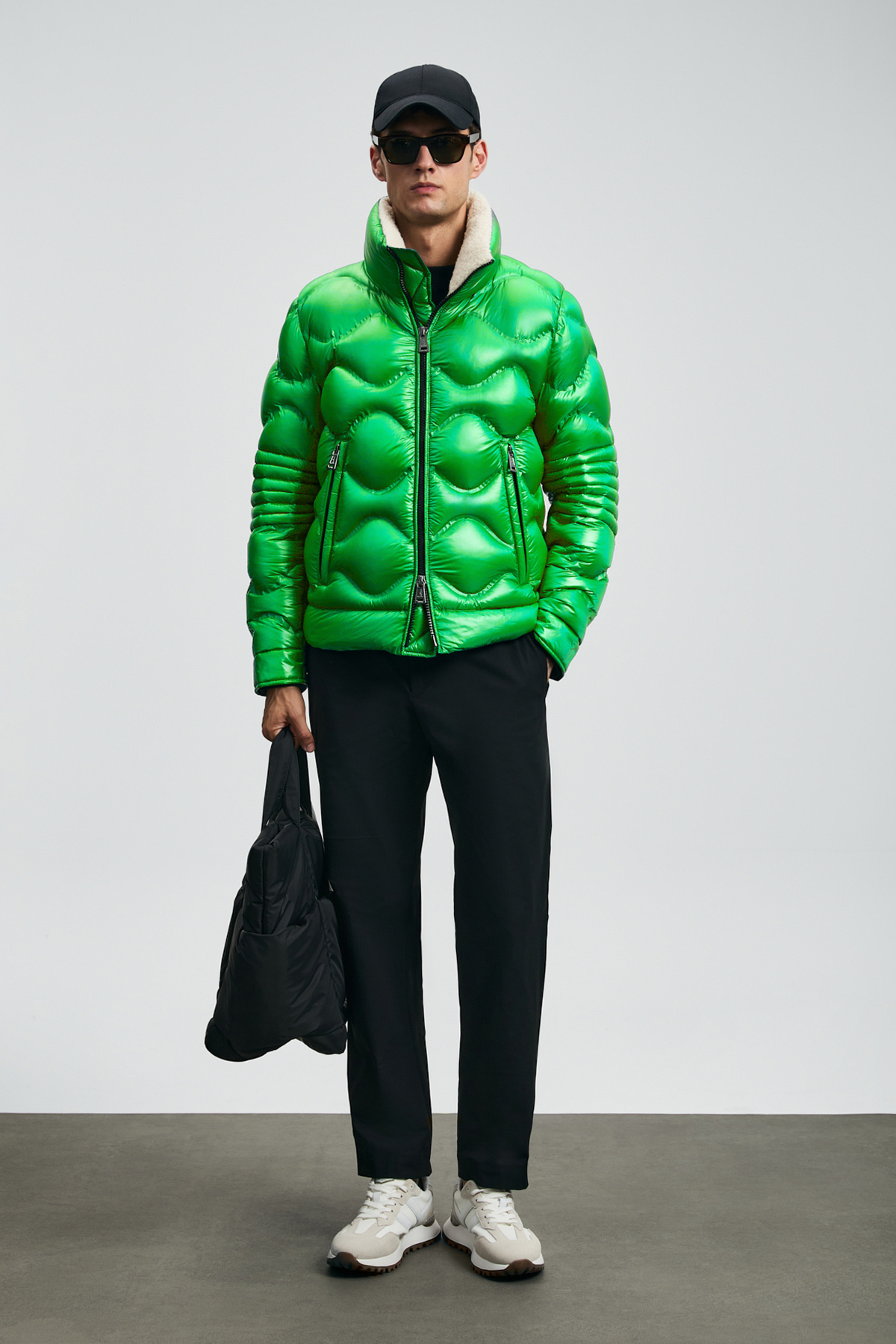 Goose Feather Male Coat Green - Lufian