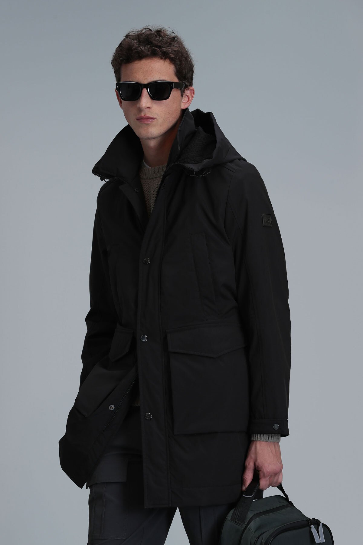 Roy Male Coat Black - Lufian