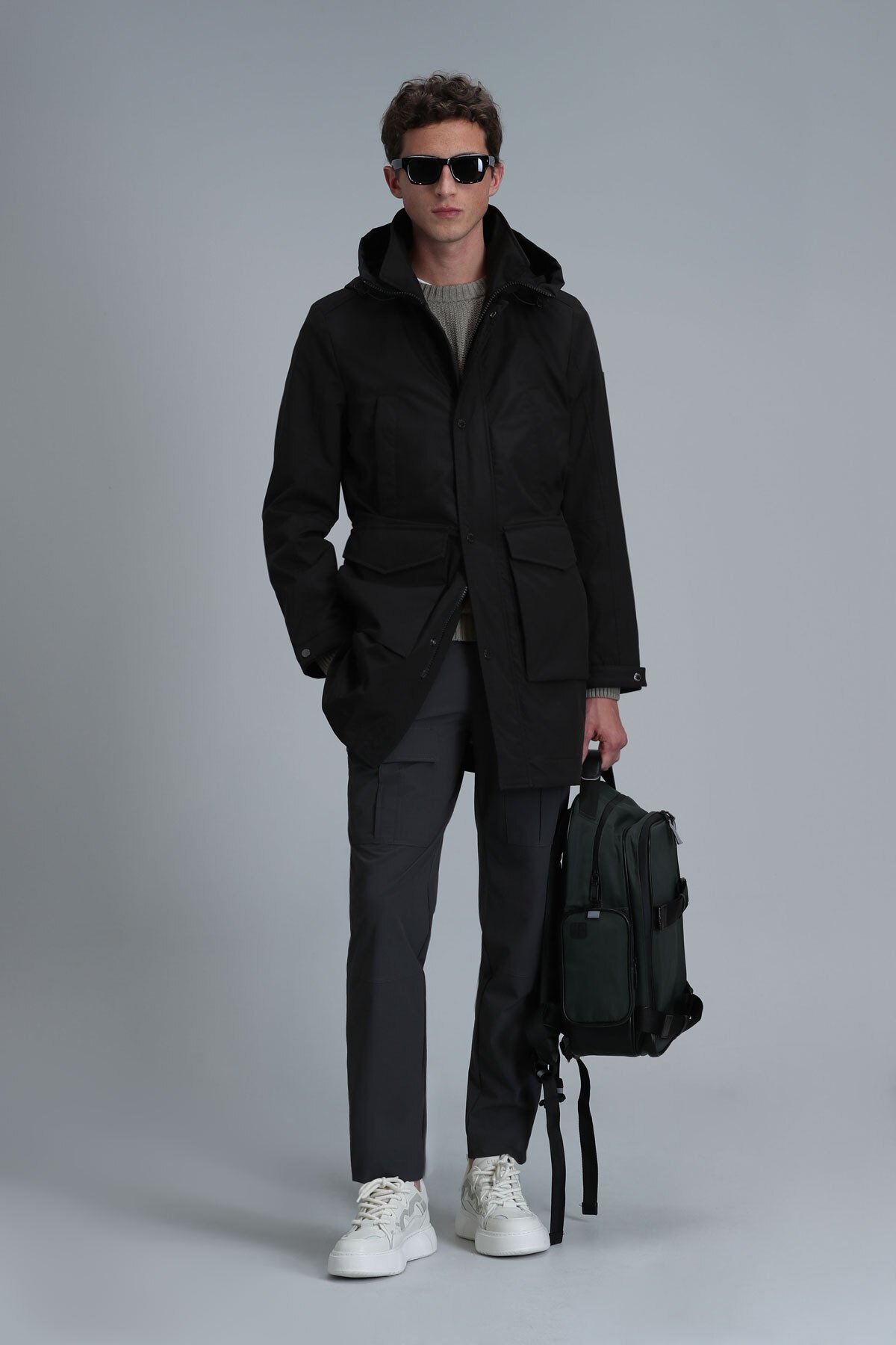 Roy Male Coat Black - Lufian (1)
