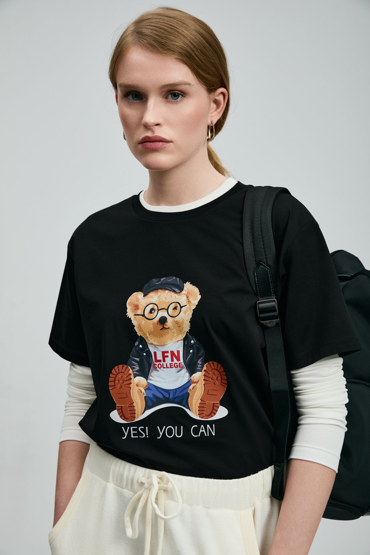 Ruby Women's T-Shirt Black - LUFIAN
