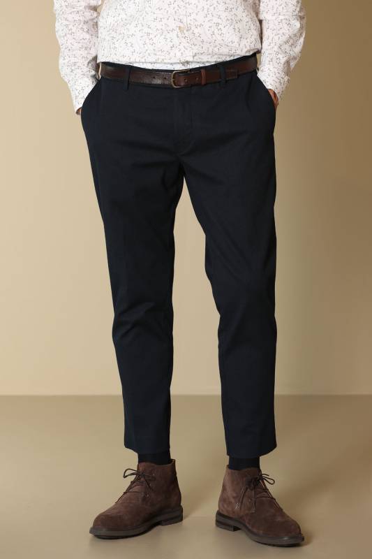 Rude Smart Mens Chino Pants Slım Fıt Navy - 2