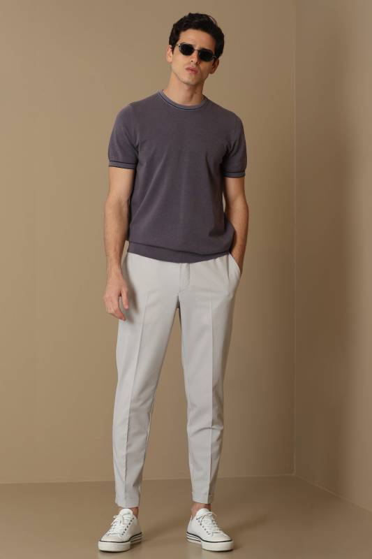 Rudolf Jogger Pants Tailored Fit Stone - 1