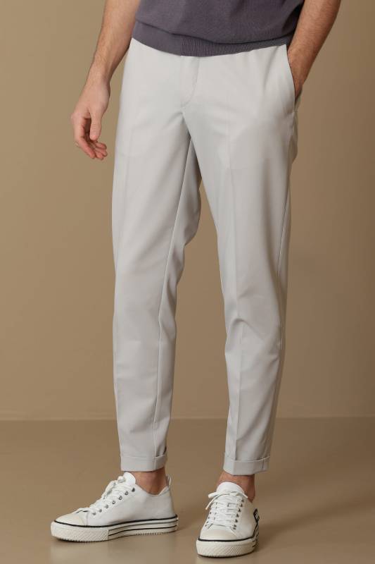 Rudolf Jogger Pants Tailored Fit Stone - 2