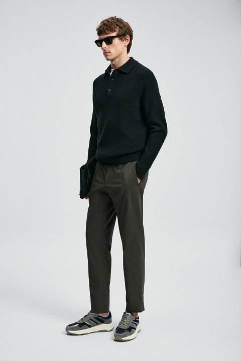Rufus Men's Sweater Black - LUFIAN