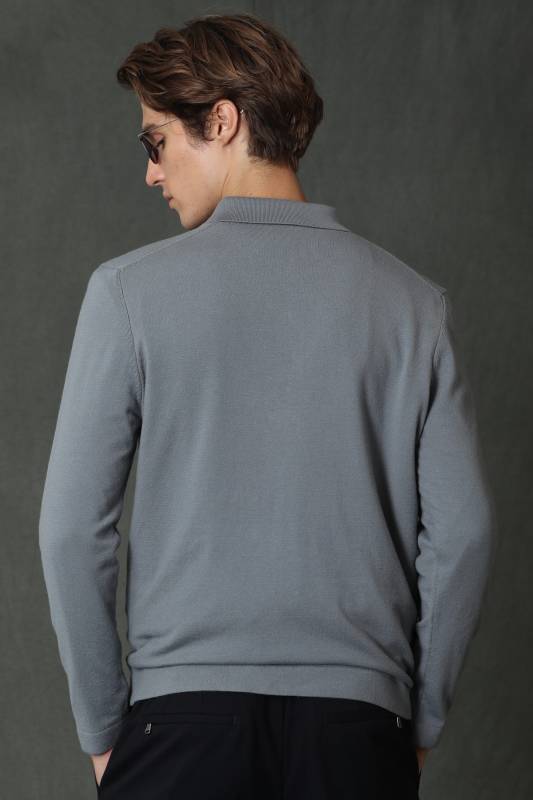 Ruler Mens Sweater Dark Grey - 4