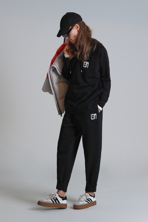 Sabrına Woman Knitting Sweatsh Black - Lufian (1)