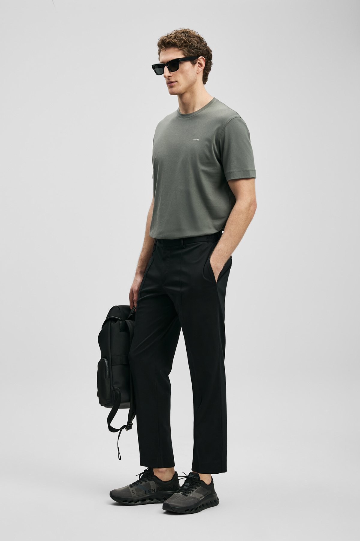 Sam Smart Men's Chino Pants Slim Fit Black - LUFIAN