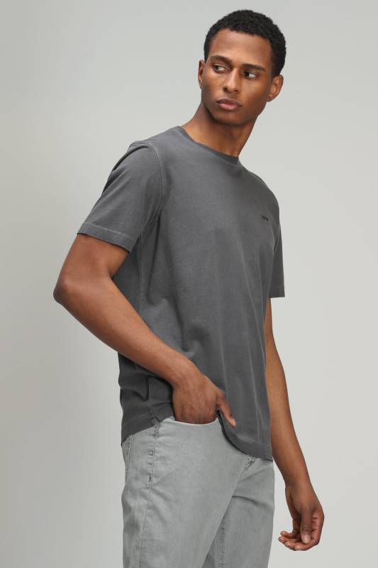 Sarder Mens Basic T - Shirt Anthracıte - 1