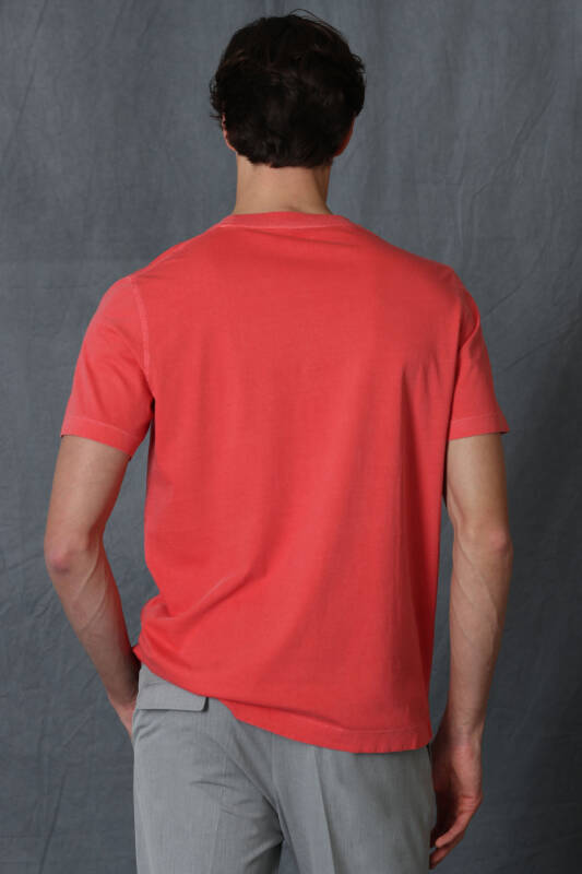 Sarder Mens Basic T - Shirt Coral - 6