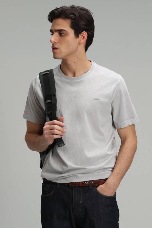 Sarder Mens Basic T - Shirt Grey - 1